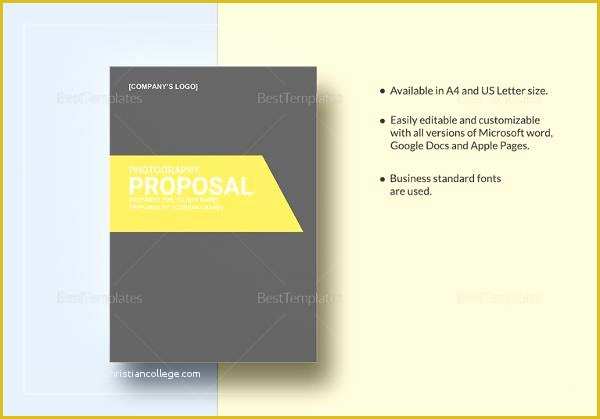 Free Photography Proposal Template Of 13 Graphy Proposal Templates