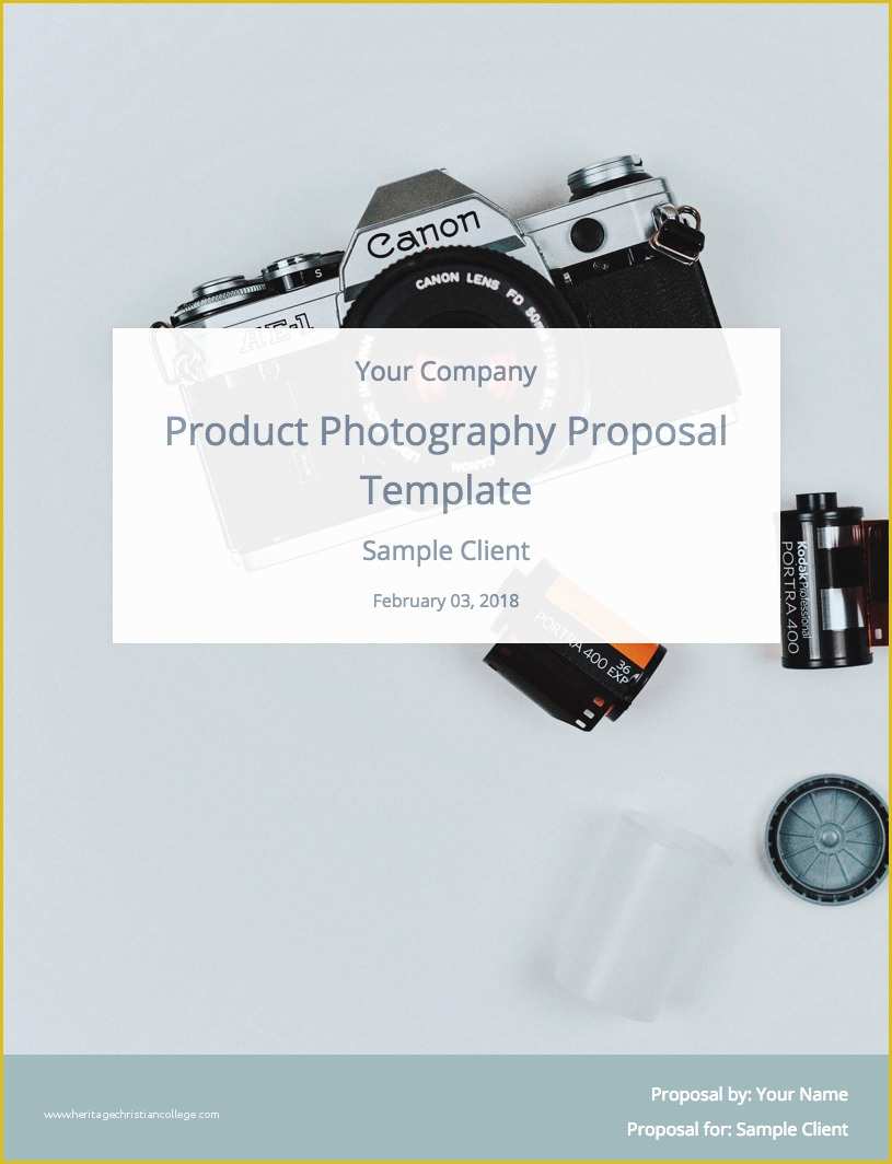 Free Photography Proposal Template Of A Product Graphy Proposal and Template to Win