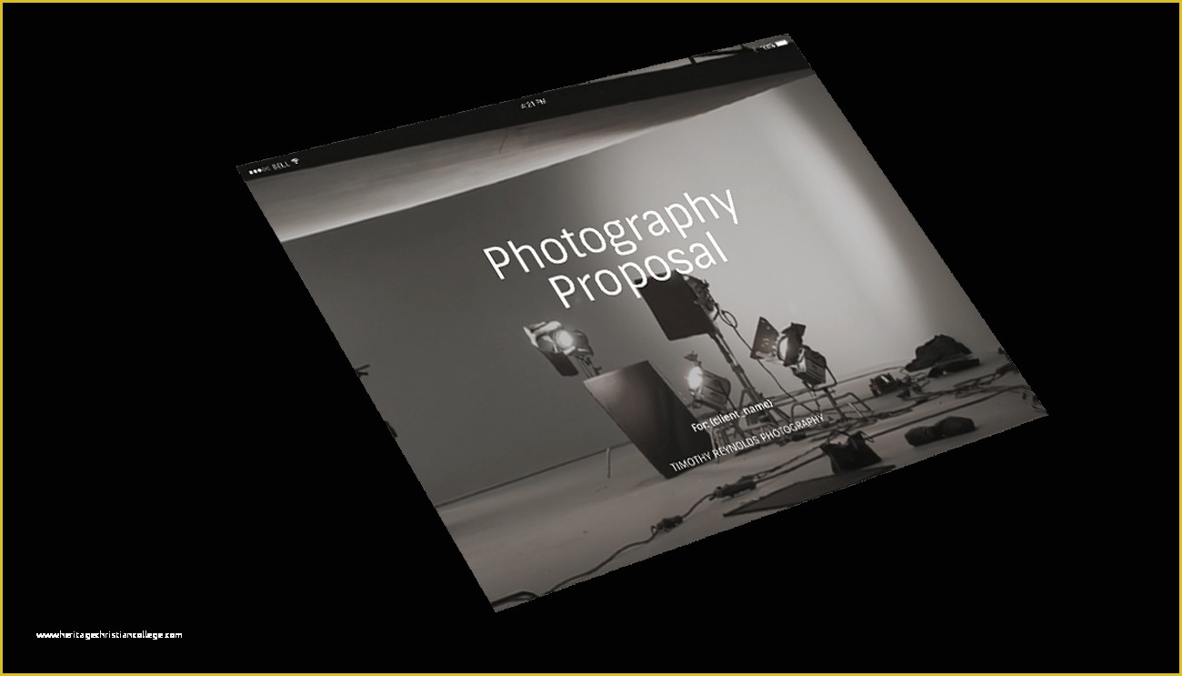 Free Photography Proposal Template Of Graphy Proposal Template