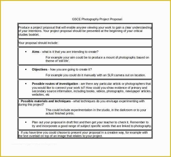 Free Photography Proposal Template Of Sample Graphy Proposal Template 9 Free Documents