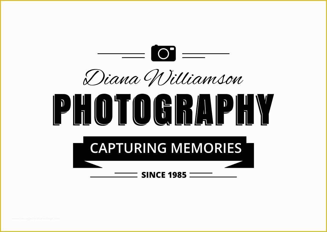 Free Photography Watermark Template Of Grapher Logo Template Download Free Vector Art
