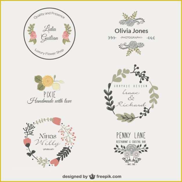 Free Photography Watermark Template Of Premium Floral Logo Templates Vector