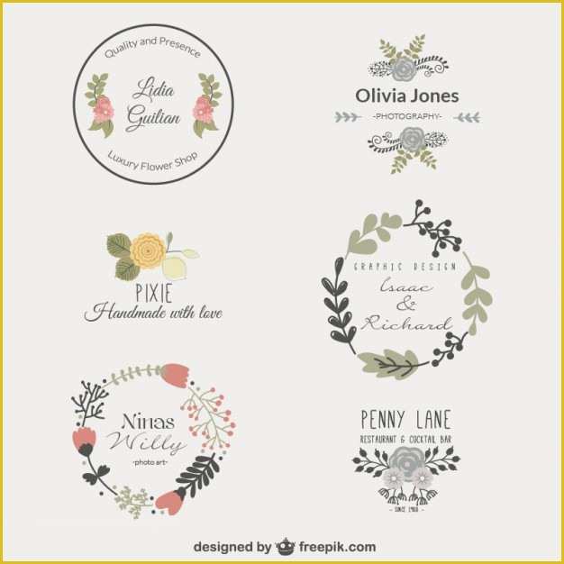 Free Photography Watermark Template Of Premium Floral Logo Templates Vector
