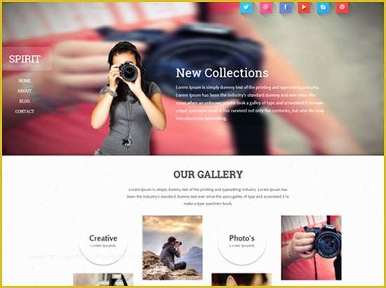 Free Photography Website Templates for Photographers Of 50 Best Graphy Website Templates Free & Premium