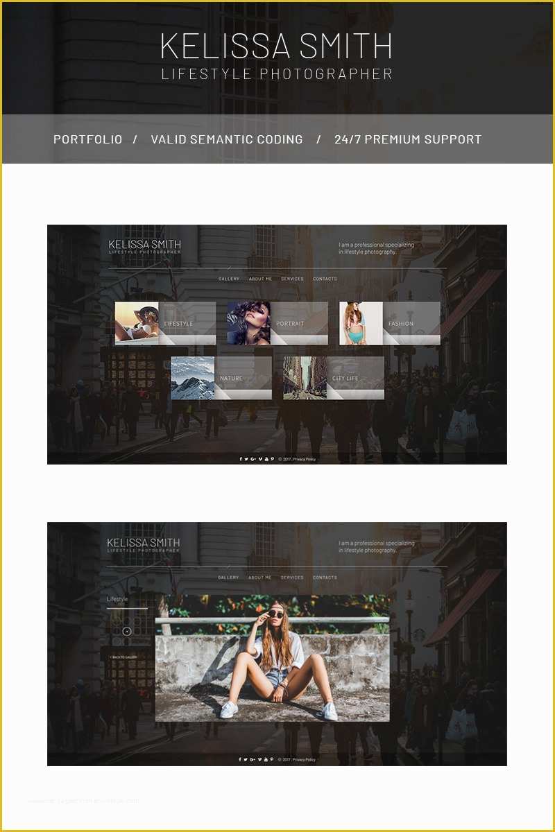 Free Photography Website Templates for Photographers Of Art & Graphy Website Template