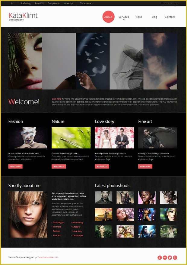 Free Photography Website Templates for Photographers Of Free Bootstrap Responsive Template for Graphy Site