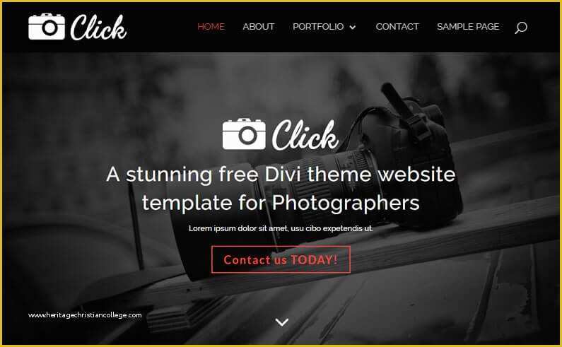 Free Photography Website Templates for Photographers Of " " A Stunning Free Divi theme Website Template for