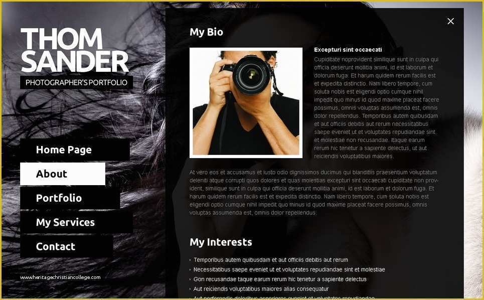 Free Photography Website Templates Of Free Full Js Website Template Graphy