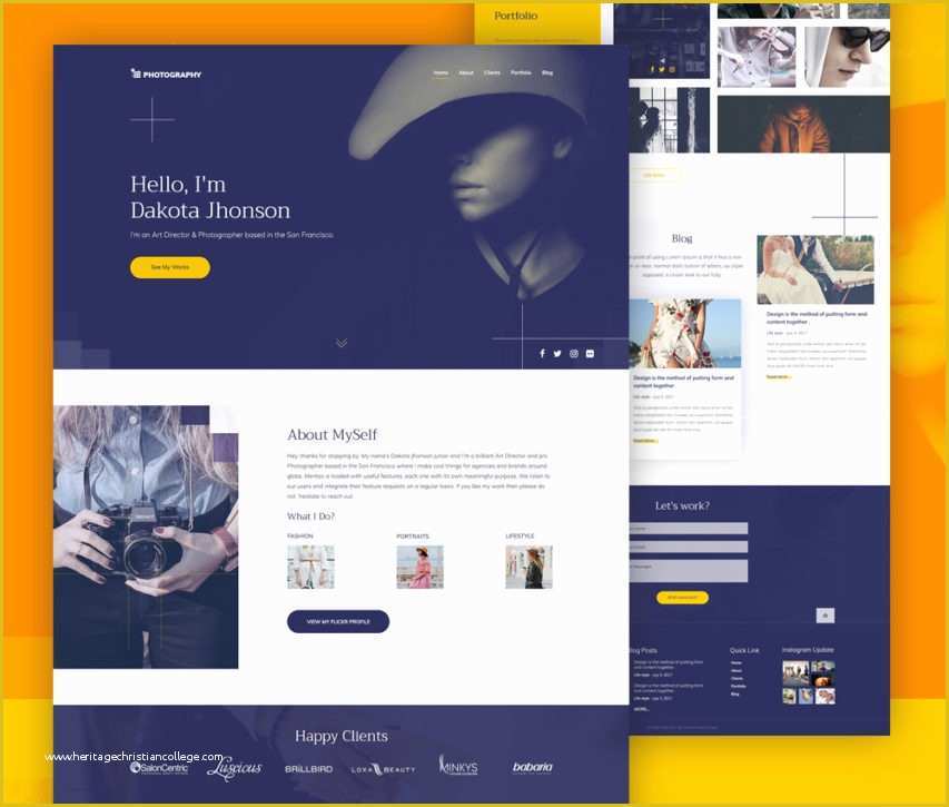 Free Photography Website Templates Of Free Graphy Website Template Free Psd at Freepsd