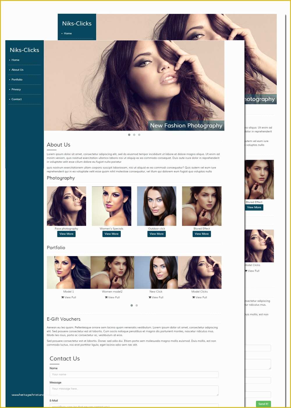 Free Photography Website Templates Of Free Photography Website Templates