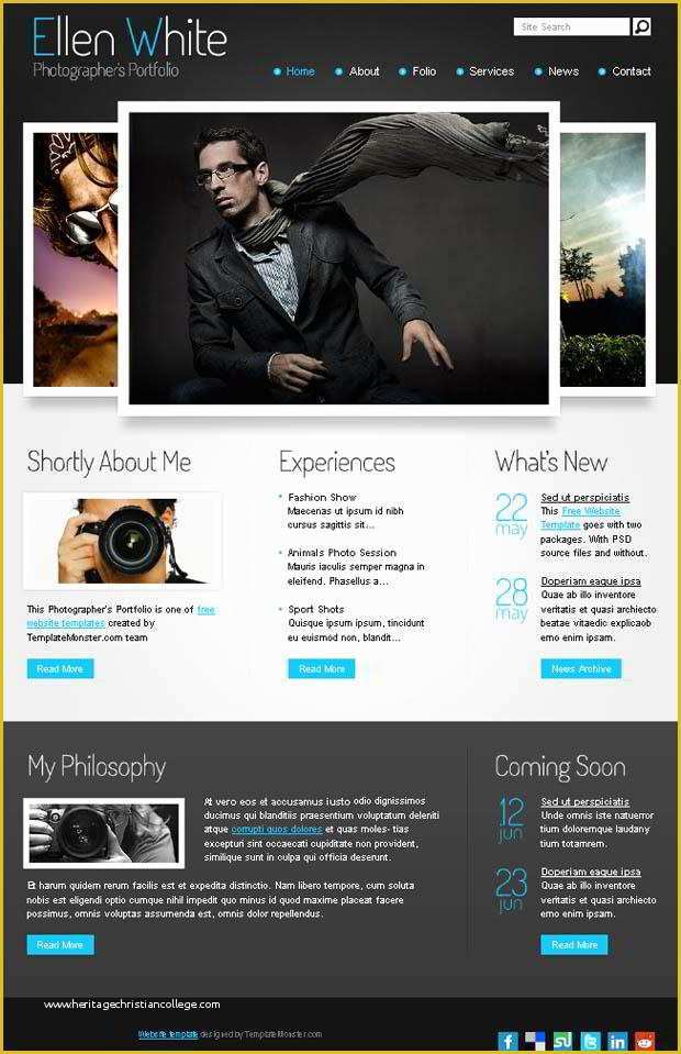 Free Photography Website Templates Of Free Website Template Start Grapher S Portfolio