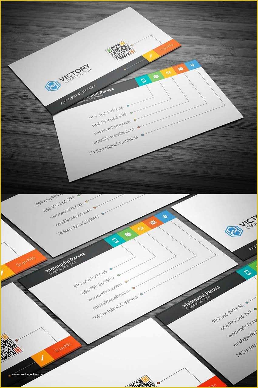 Free Photoshop Business Card Template Of 20 Free Printable Templates for Business Cards