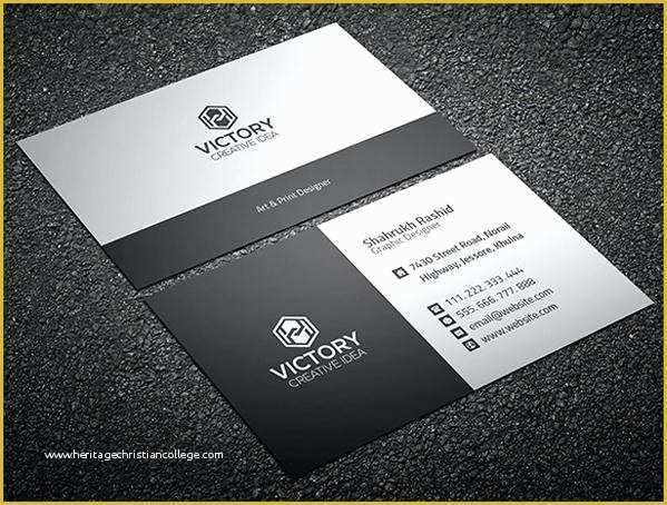 Free Photoshop Business Card Template Of Free Psd Graphy Business Card Templates Dark Template