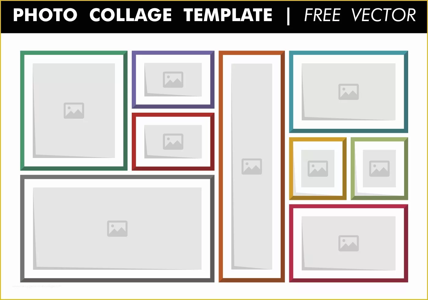 Free Photoshop Collage Templates Of Collage Template Free Vector Download Free Vector