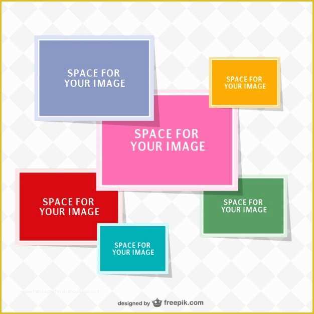 Free Photoshop Collage Templates Of Collage Template Vector