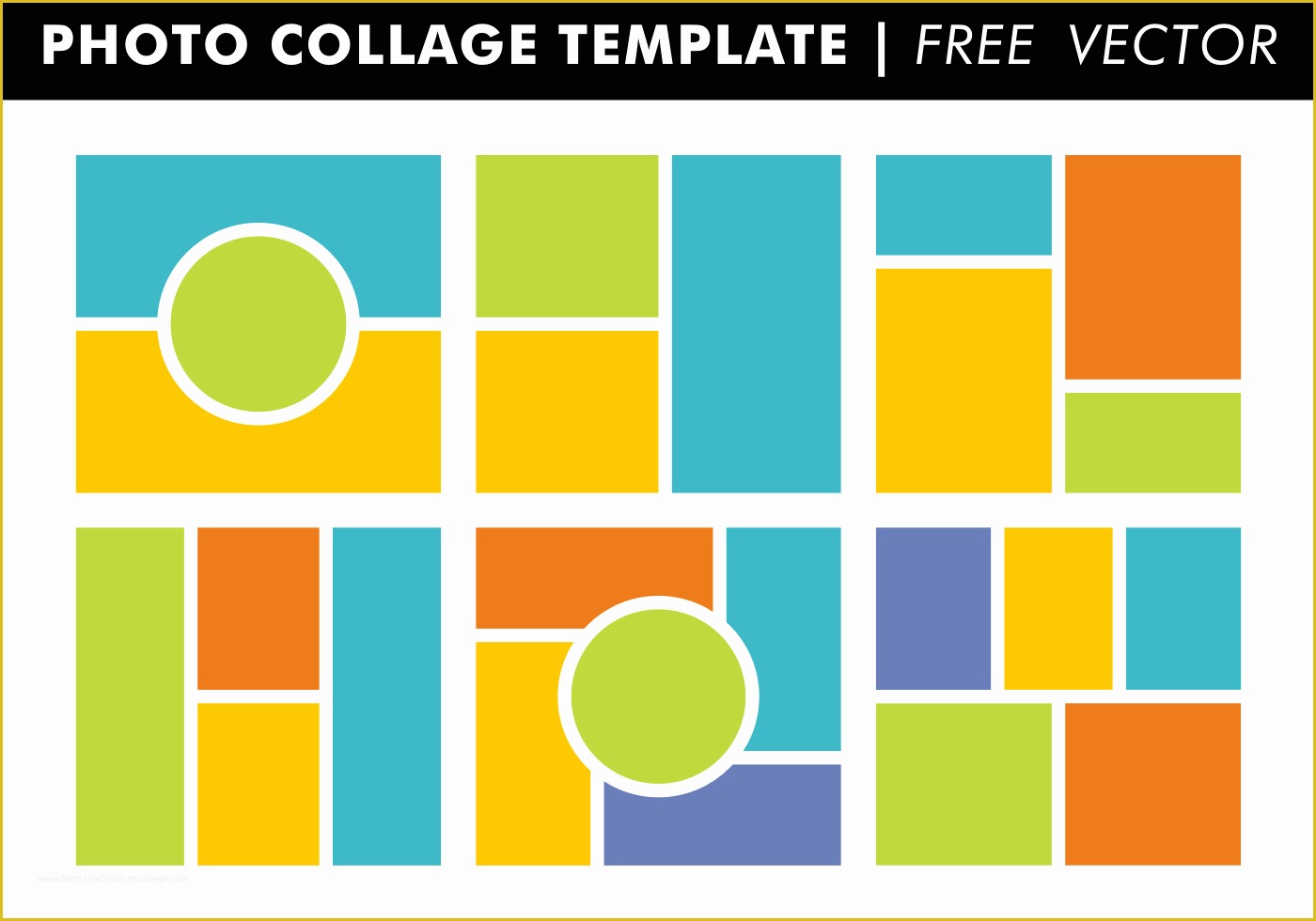 Free Photoshop Collage Templates Of Collage Templates Vector Download Free Vector Art