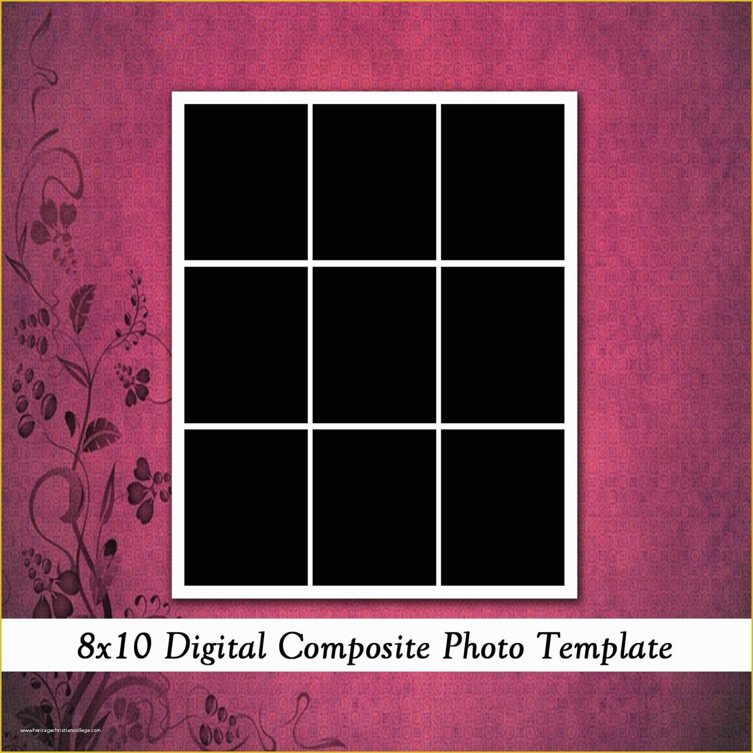 Free Photoshop Composite Templates Of 8x10 Digital Template Collage by