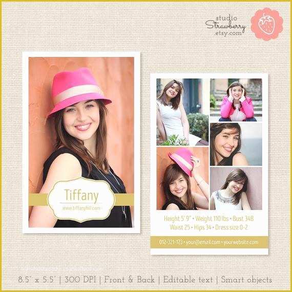 Free Photoshop Composite Templates Of Modeling P Card Template Shop Template Posite