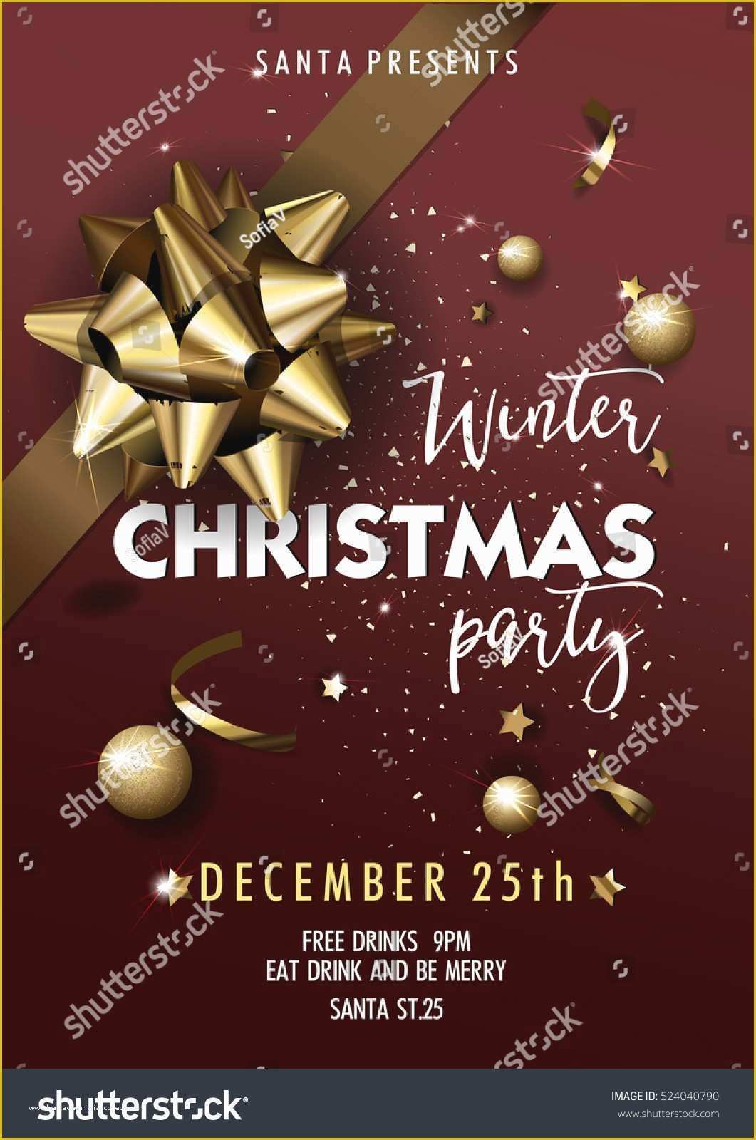 Free Photoshop Invitation Templates Of Elegant Free Christmas Invitation Templates for Shop