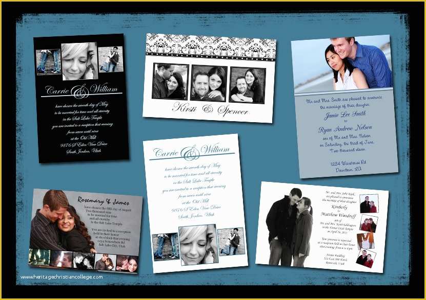 Free Photoshop Invitation Templates Of Shop Wedding Invitation Templates Psd Free Download