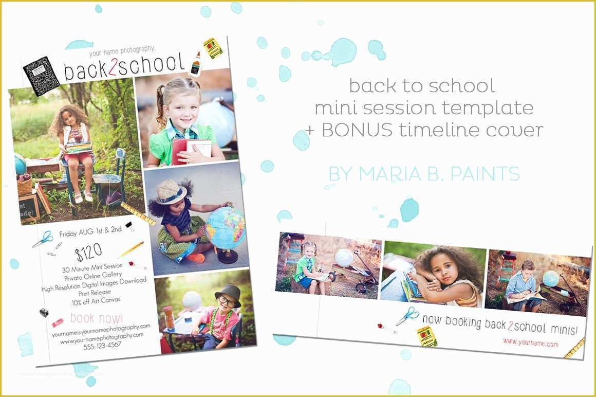 Free Photoshop Marketing Templates for Photographers Of Back to School Graphy Marketing Flyer Templates
