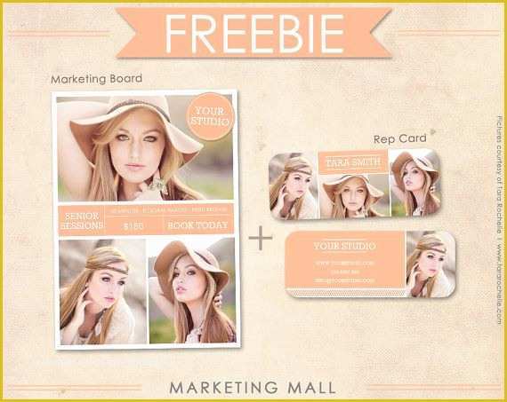 Free Photoshop Marketing Templates for Photographers Of Free Senior Rep Card Template and Marketing Board