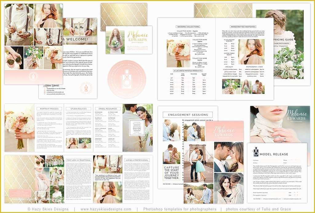 Free Photoshop Marketing Templates for Photographers Of Wedding Client Wel E Packet