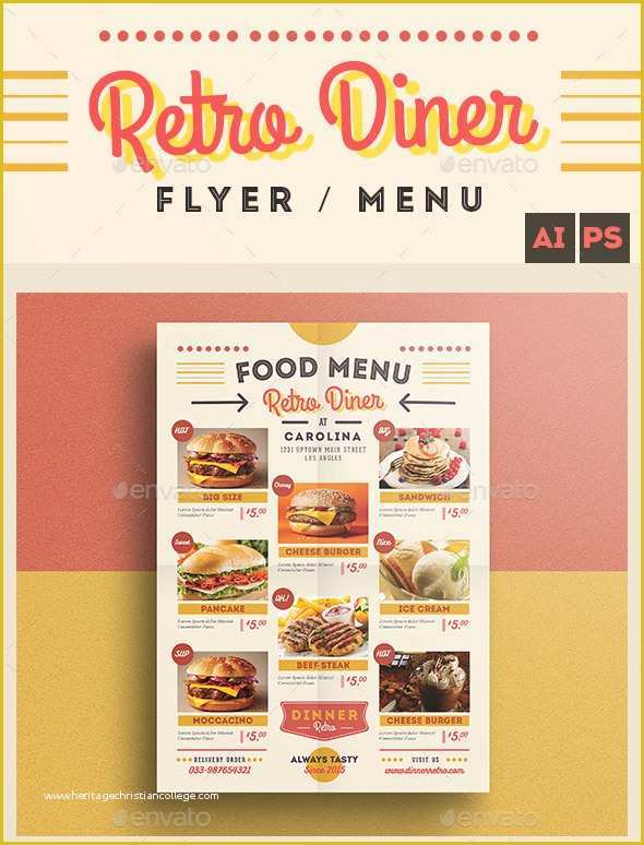 Free Photoshop Menu Template Of 25 Finest Restaurant Psd Flyer Templates