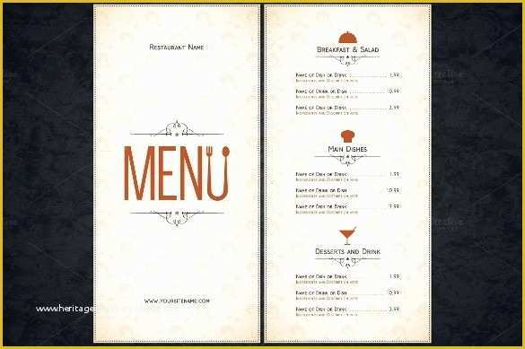 Free Photoshop Menu Template Of Blank Restaurant Menu Template Breadandrosesfoodcoop