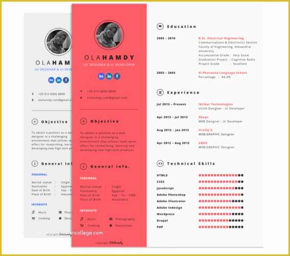 Free Photoshop Resume Templates Of 15 Free Creative Resume Templates for Shop and