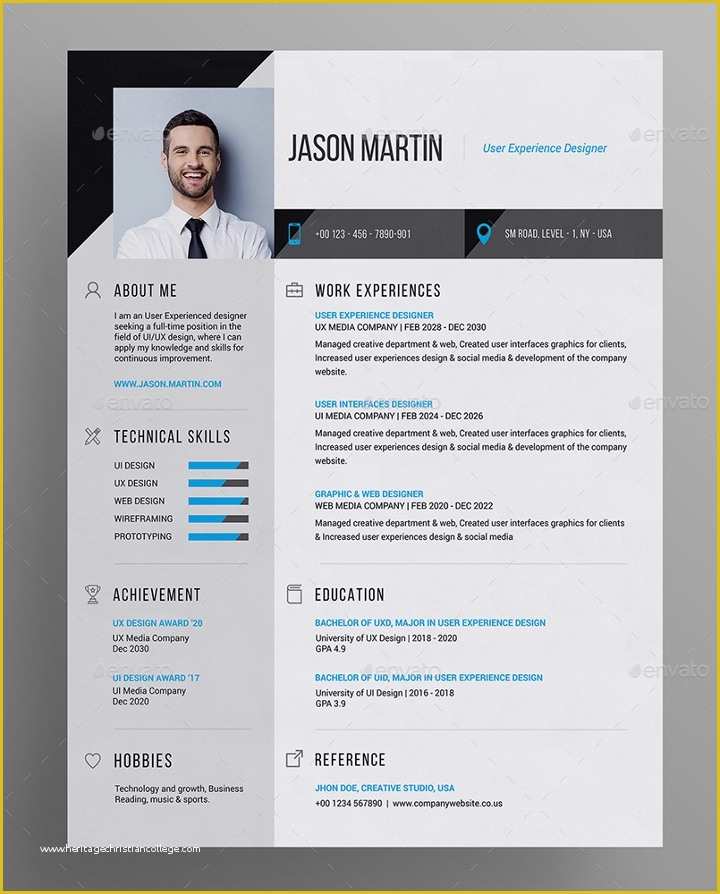 Free Photoshop Resume Templates Of 41 Resume Templates & Examples Professional Modern