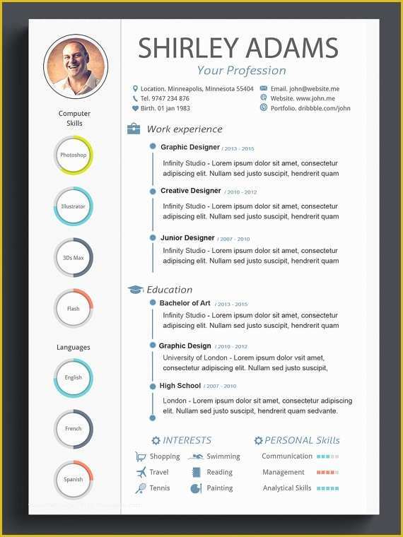 Free Photoshop Resume Templates Of Custom Resume Template Cv Template Shop Resume