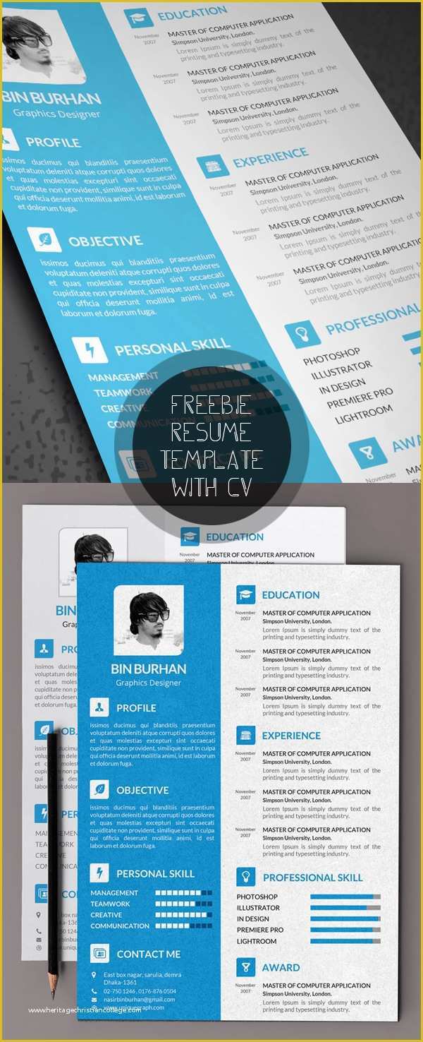 Free Photoshop Resume Templates Of Free Modern Resume Templates &amp; Psd Mockups