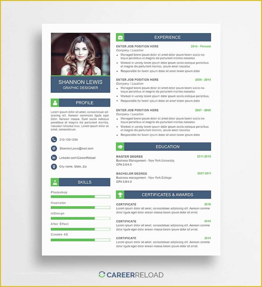 Free Photoshop Resume Templates Of Free Shop Resume Templates Free Download Career