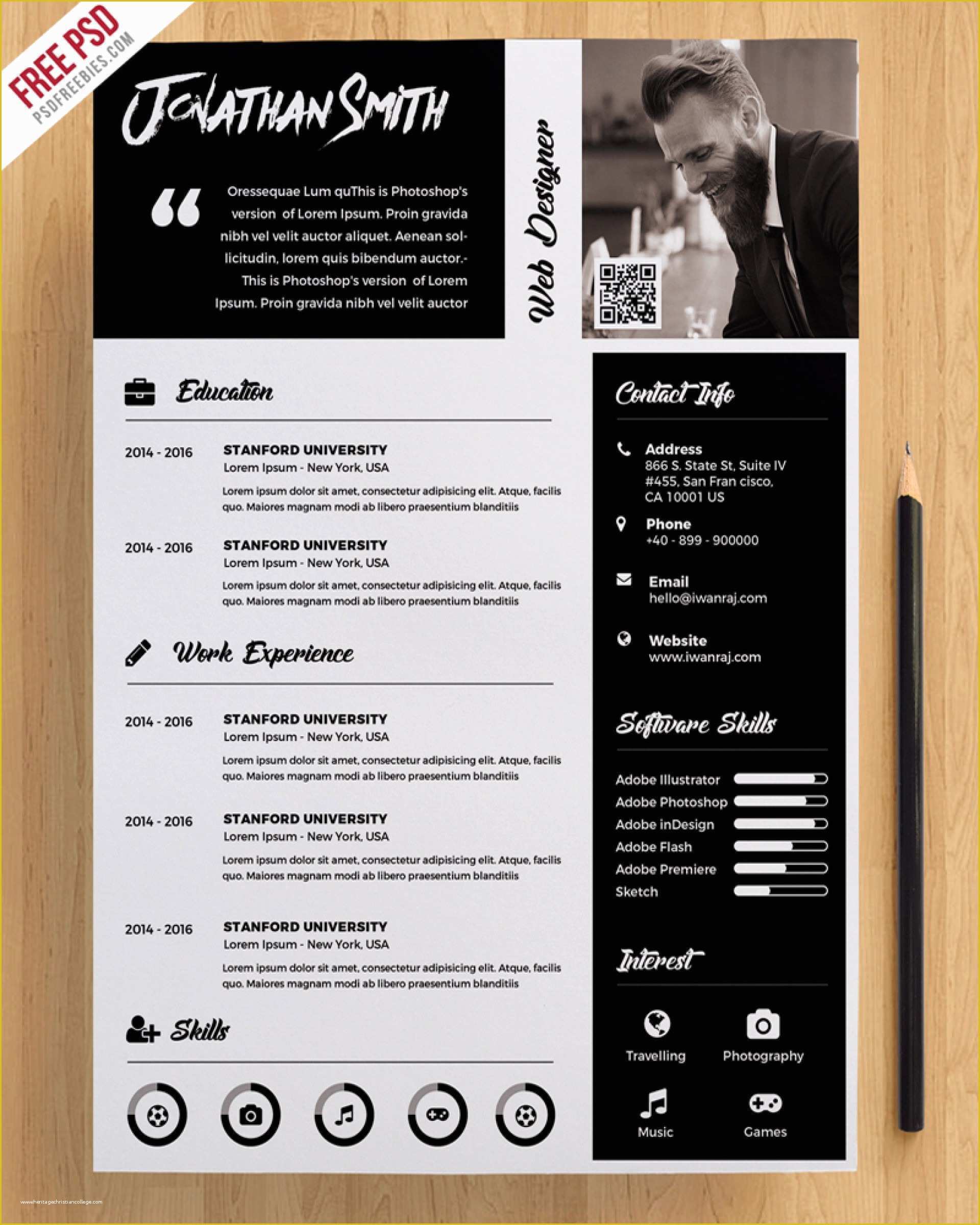 Free Photoshop Resume Templates Of Resume and Template Tremendous Free Shop Resume