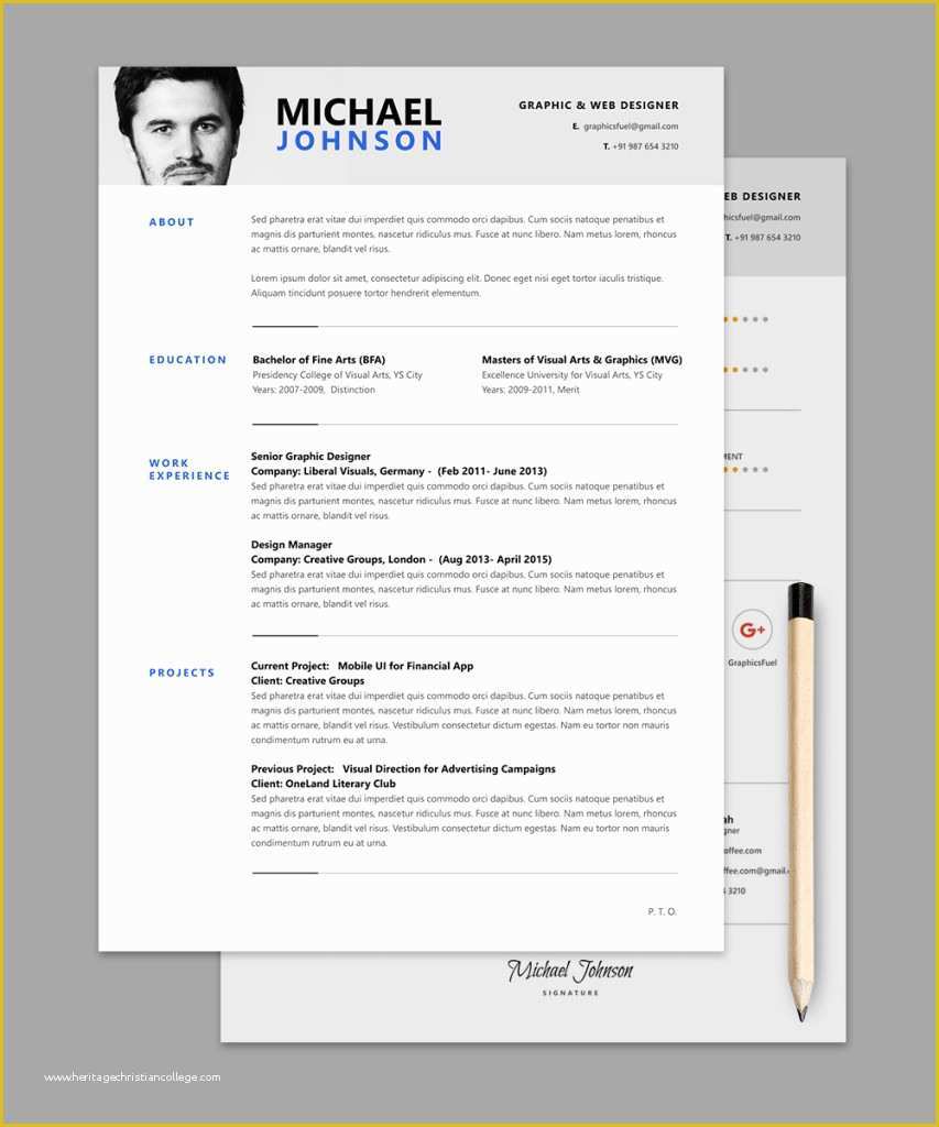 Free Photoshop Resume Templates Of Resume Cv Template Psd Cv Templates Shop Freebie