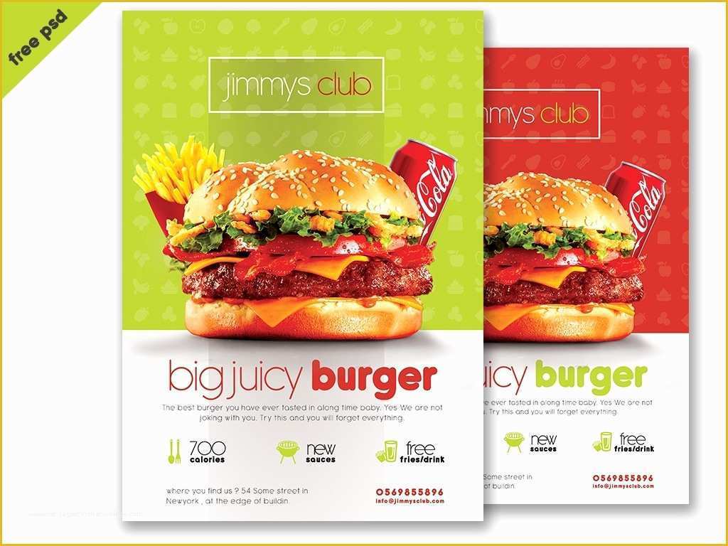 Free Photoshop Templates Of 18 Restaurant Print & Web Free Psd Templates