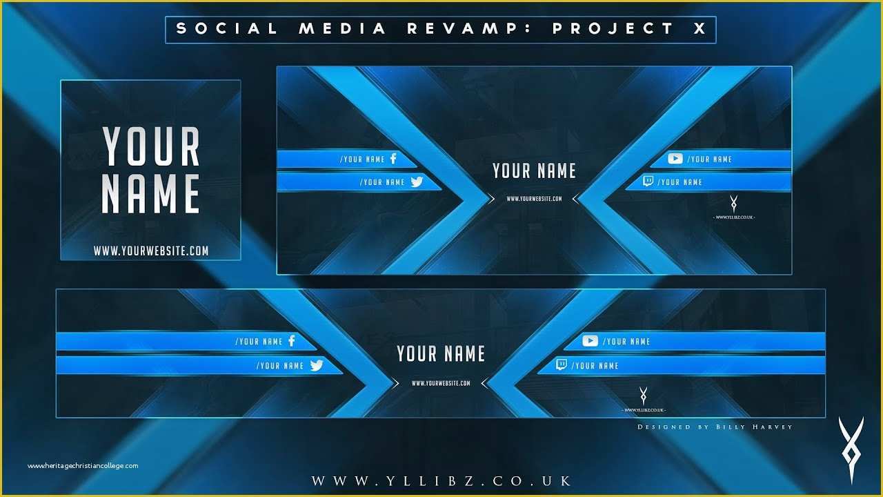 Free Photoshop Templates Of Free Graphics social Media Revamp &quot;project X&quot; Shop