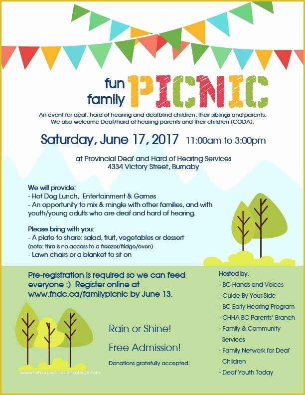 Free Picnic Invitation Template Of Family Picnic Invitation Templates Free Fun Hands Voices