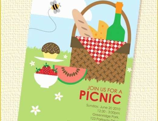 Free Picnic Invitation Template Of Picnic Invitation