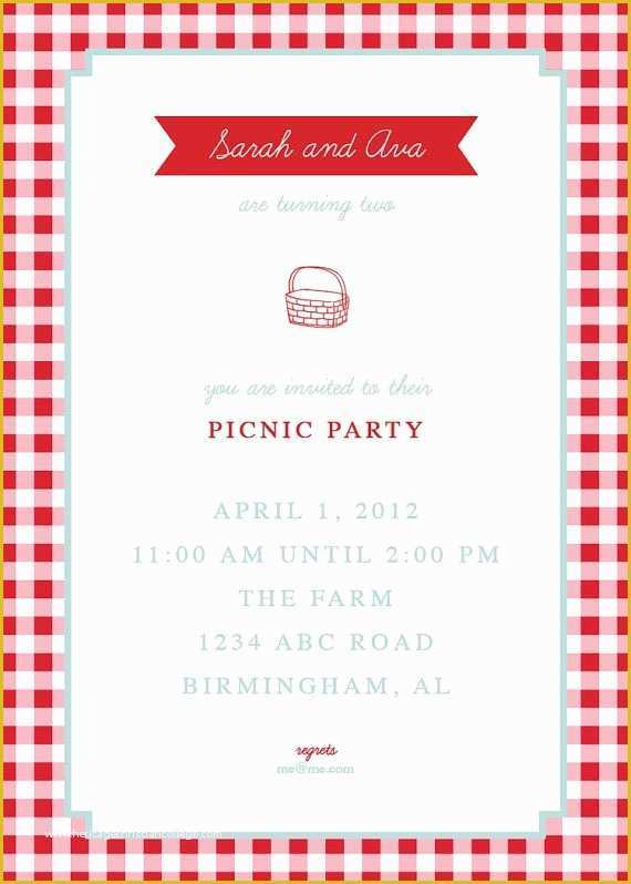 Free Picnic Invitation Template Of Picnic Invite by thepinwheelpress On Etsy $15 00