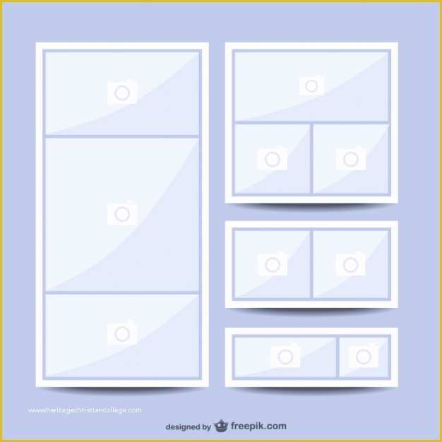 Free Picture Collage Template Of Collage Picture Template Vector