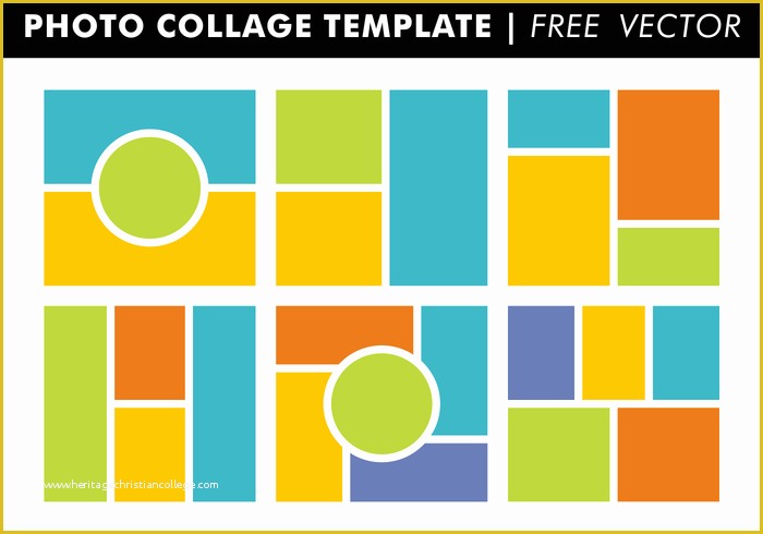 Free Picture Collage Template Of Foto Collage Vorlagen Free Vector Kostenlose Vektor