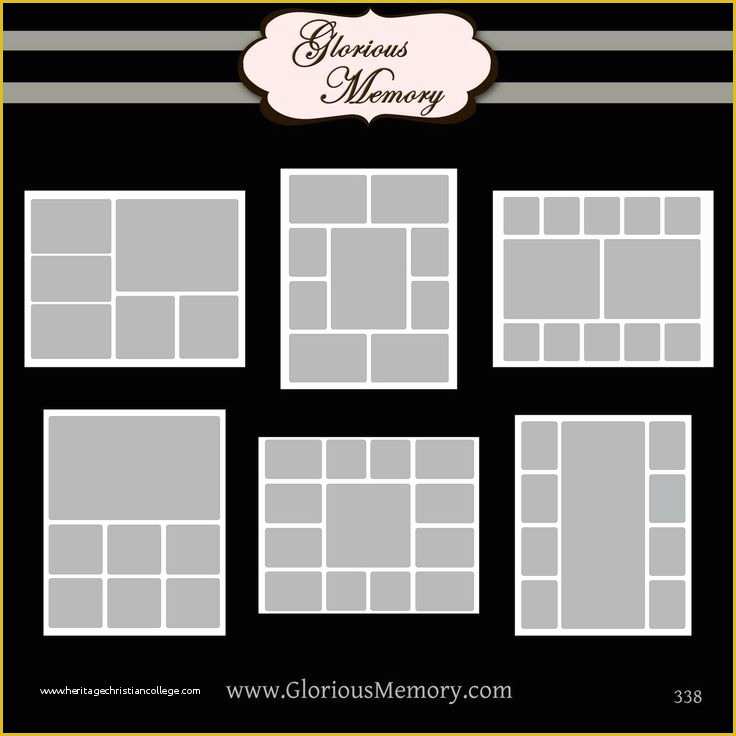 Free Picture Collage Template Of Shop Collage Template