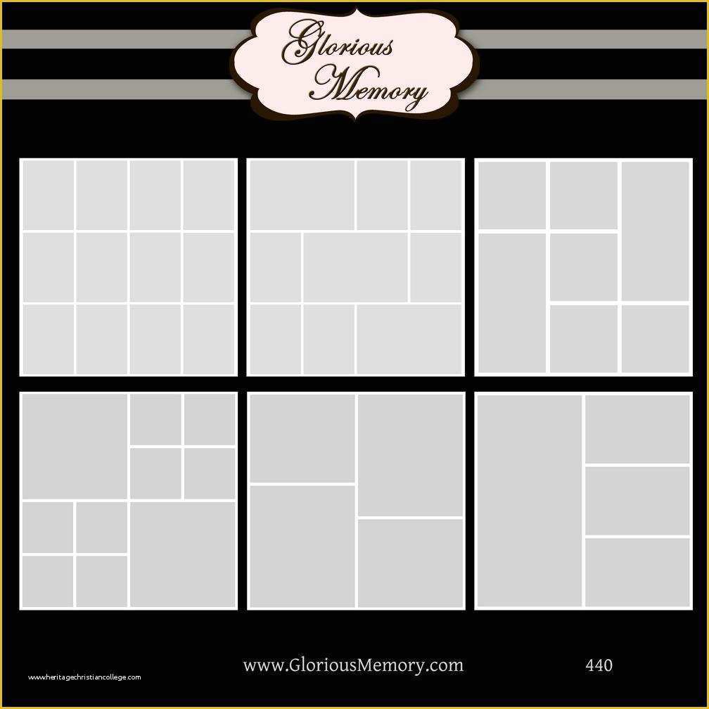 Free Picture Collage Template Of Shop Collage Template