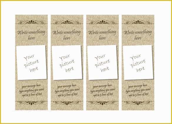 Free Picture Templates Of 14 Free Bookmark Templates Psd Vector Eps