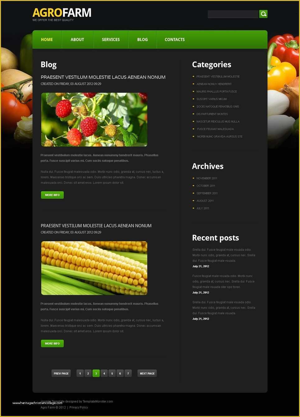 Free Picture Templates Of Free Joomla Agriculture Template