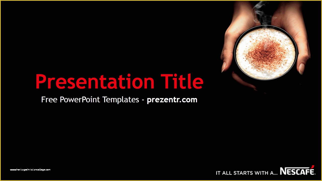 Free Picture Templates Of Free Nescafe Powerpoint Template Prezentr Powerpoint