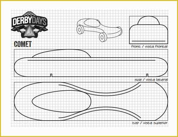 Free Pinewood Derby Car Templates Of 21 Cool Pinewood Derby Templates – Free Sample Example