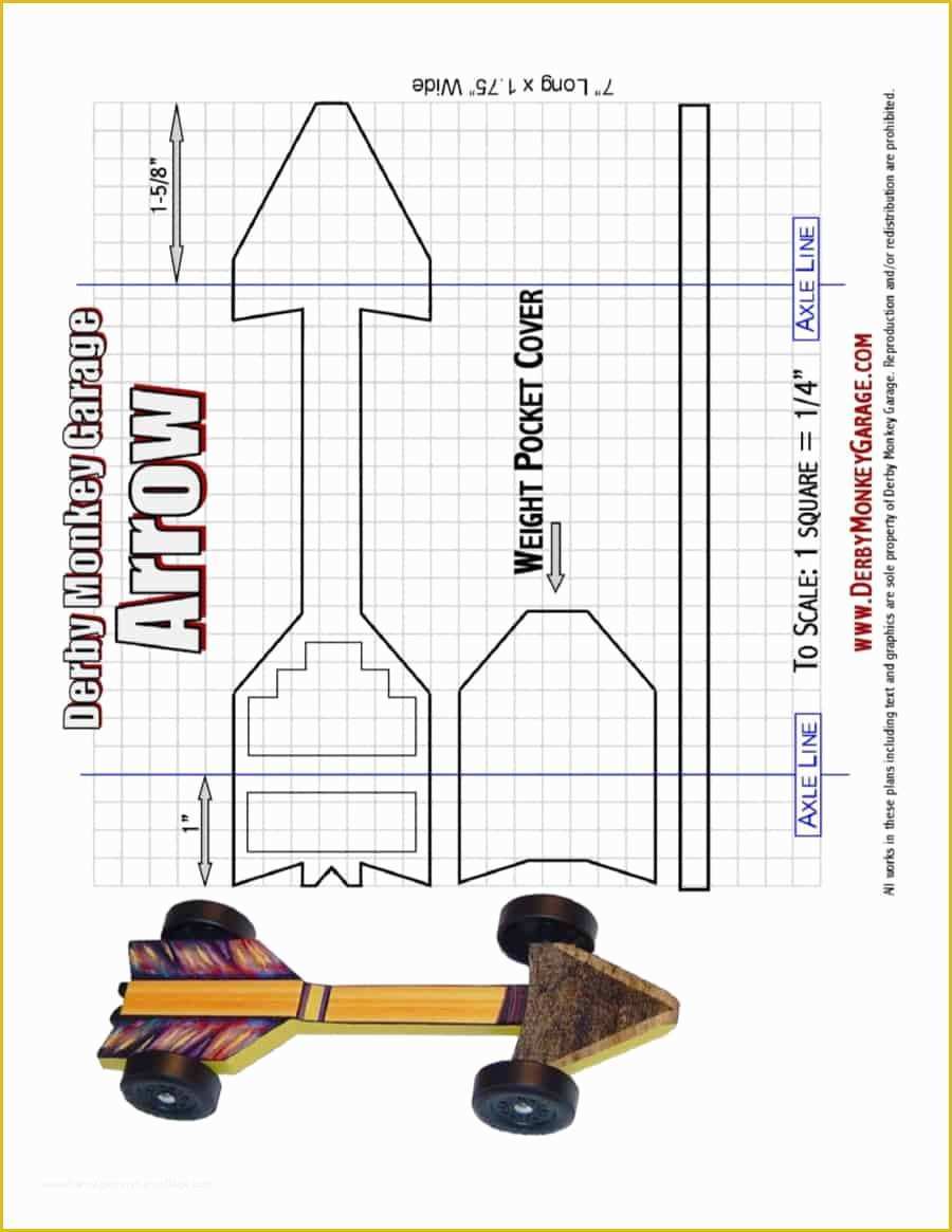 Free Pinewood Derby Car Templates Of 39 Awesome Pinewood Derby Car Designs & Templates